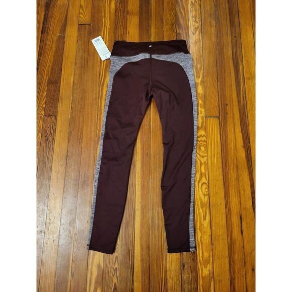Layer 8 Qwick-Dry Maroon Leggings Womens Small NWT - Picture 3 of 5